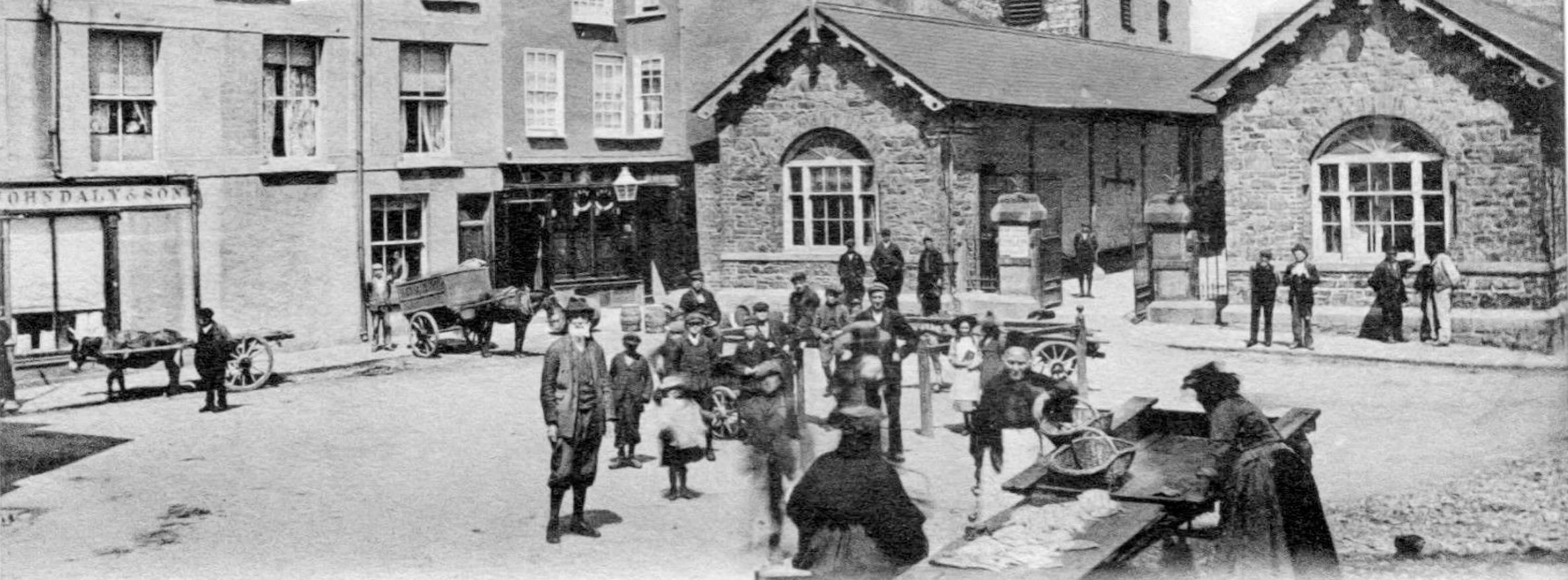 Wexford street scene, late 19th century